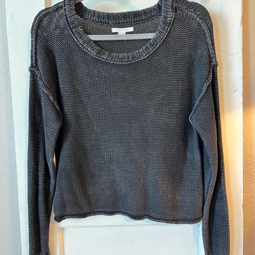 Black washed Women's Sweater (ae)